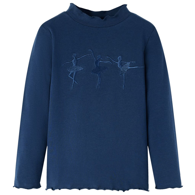 Vidaxl Child's Shirt Long Manches 92 Bleu marine
