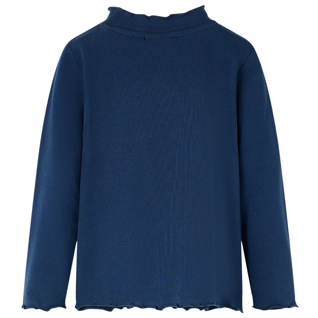 Vidaxl Child's Shirt Long Manches 92 Bleu marine