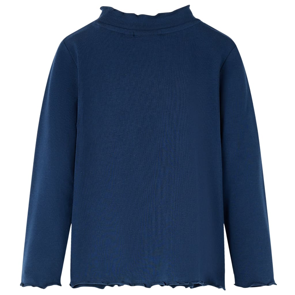 Vidaxl Child's Shirt Long Manches 116 Navy Bleu