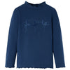 Vidaxl Child's Shirt Long Manches 128 Bleu marine