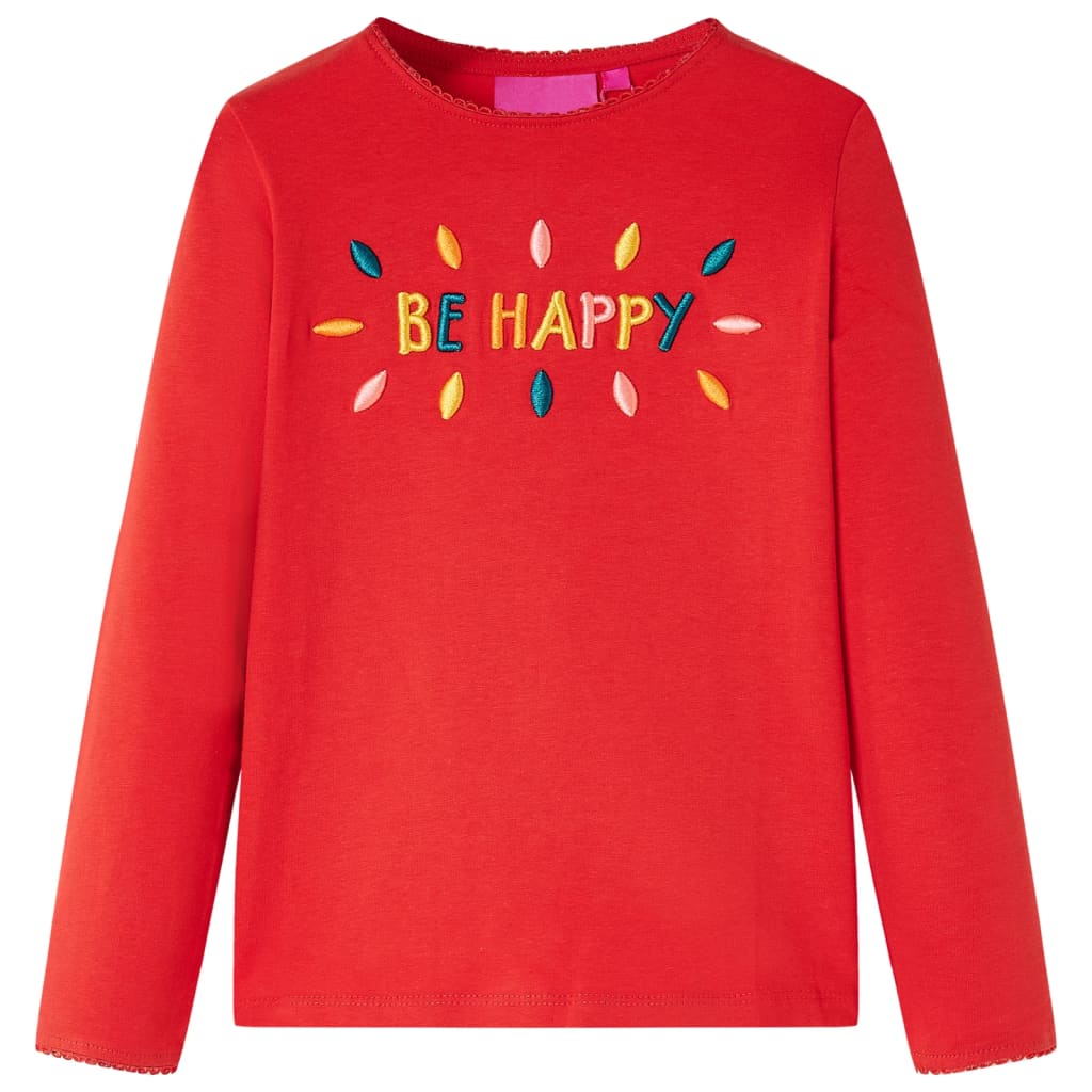 Vidaxl Children's Shirt à manches longues 92 rouge