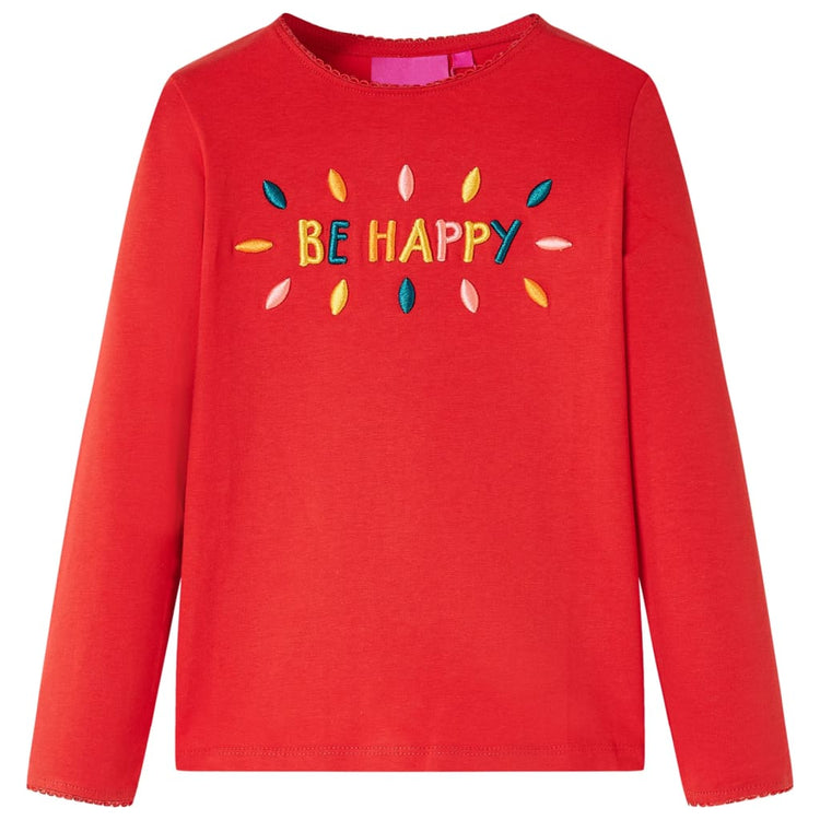 Vidaxl Children's Shirt à manches longues 92 rouge