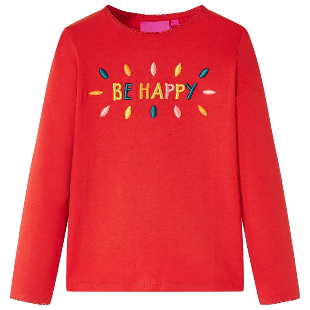 Vidaxl Child's Shirt à manches longues 104 rouge