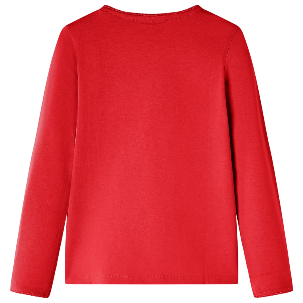 Vidaxl Child's Shirt à manches longues 104 rouge
