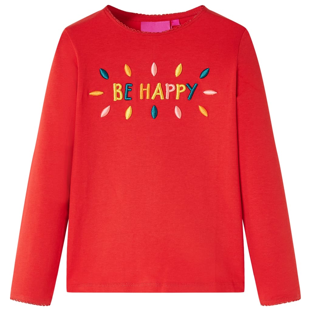 Vidaxl Children's Shirt à manches longues 128 rouge