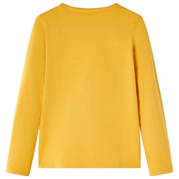 Vidaxl Children's Shirt à manches longues 140 Donkerokerkligent