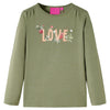 Vidaxl Child's Shirt avec manches longues 140 kack -colored