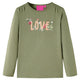 Vidaxl Child's Shirt avec manches longues 140 kack -colored