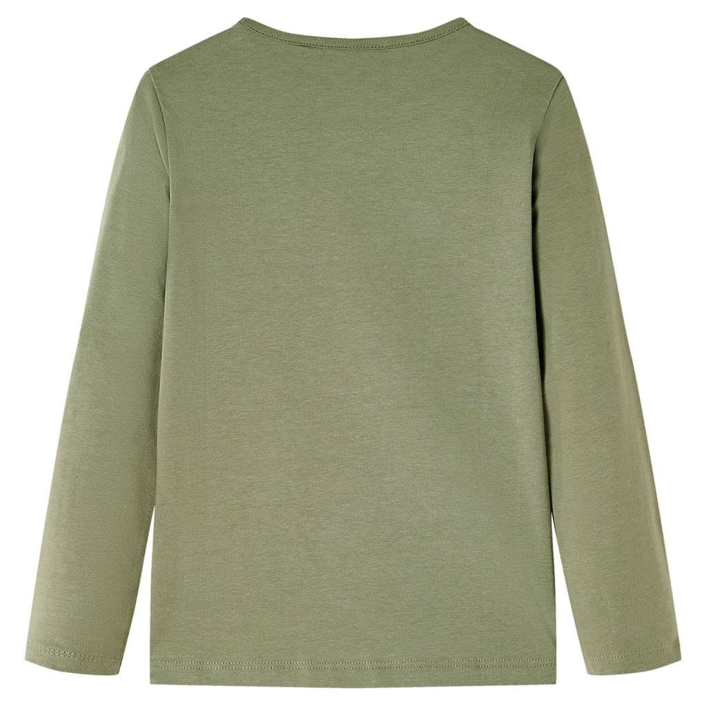 Vidaxl Child's Shirt avec manches longues 140 kack -colored