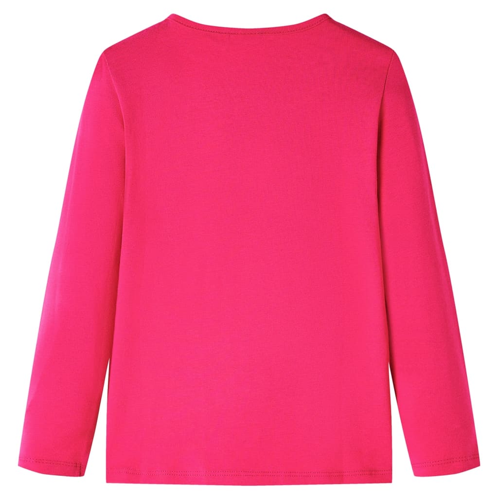 Vidaxl Child's Shirt à manches longues 92 Rose vif