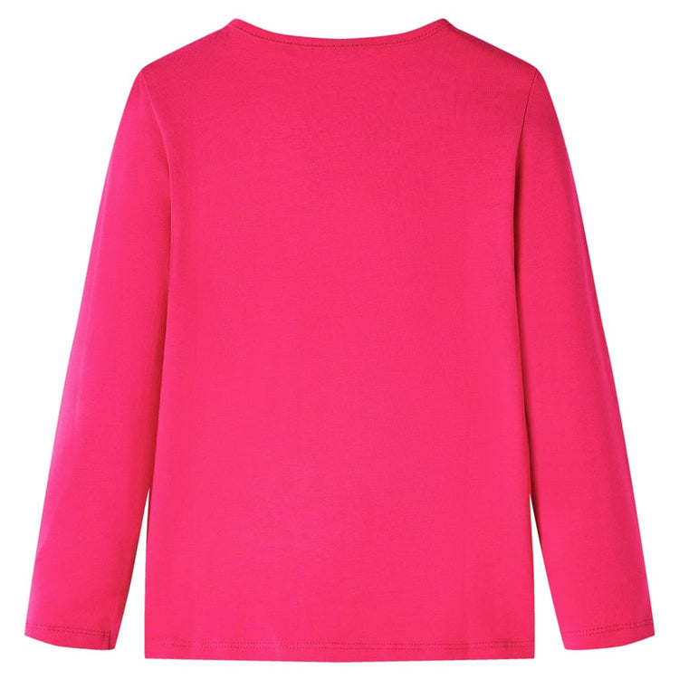 Vidaxl Child's Shirt à manches longues 104 rose vif