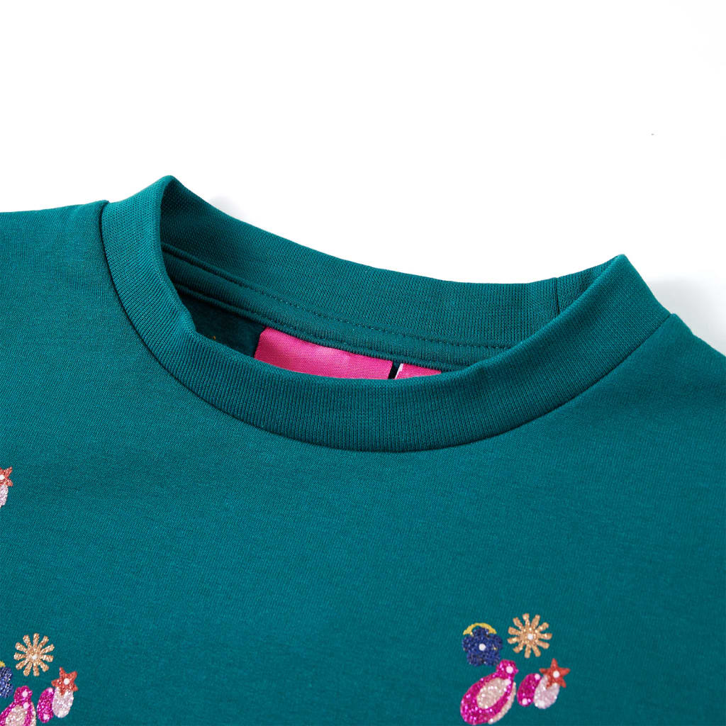 Pull pour enfants Vidaxl 116 vert foncé