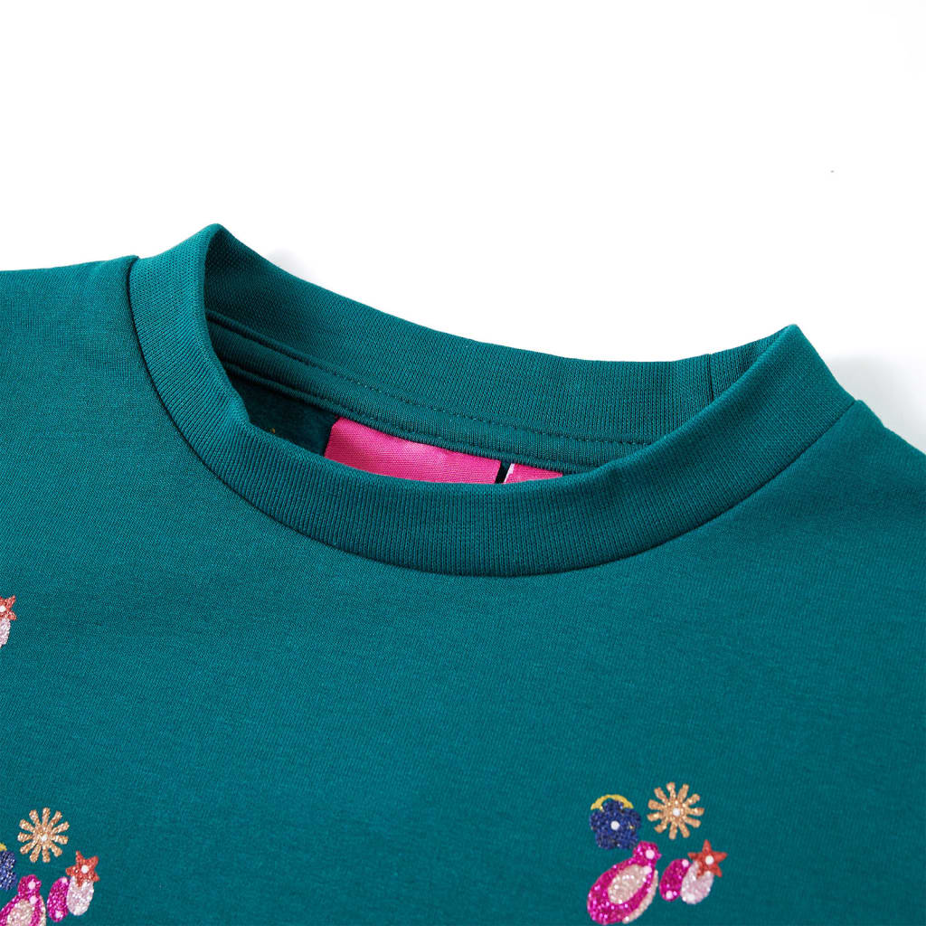 Vidaxl Pull pour enfants 128 vert foncé