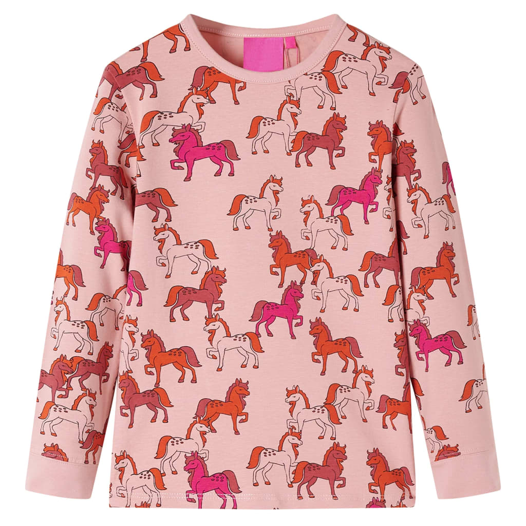 Vidaxl Pyjamas pour enfants à manches longues 116 rose clair