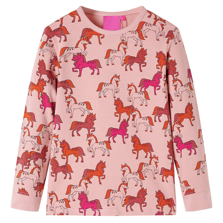Vidaxl Pyjamas pour enfants à manches longues 116 rose clair