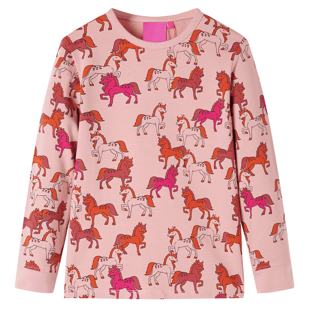 Vidaxl Pyjama pour enfants à manches longues 128 rose clair