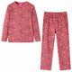 Vidaxl Pyjamas pour enfants à manches longues 92 Old Pink