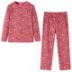 Vidaxl Pyjamas pour enfants à manches longues 104 vieux rose