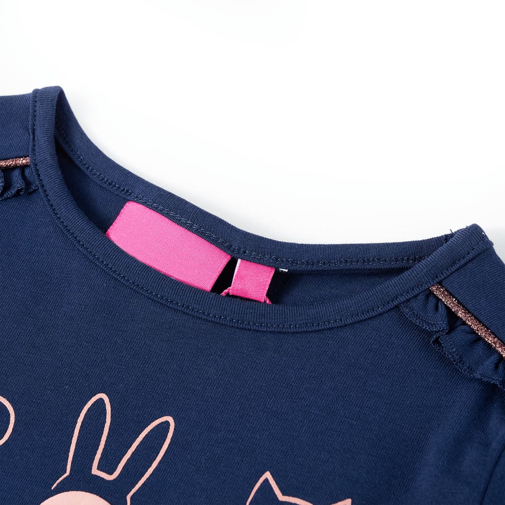 Vidaxl Child's Shirt à manches longues 92 bleu marine