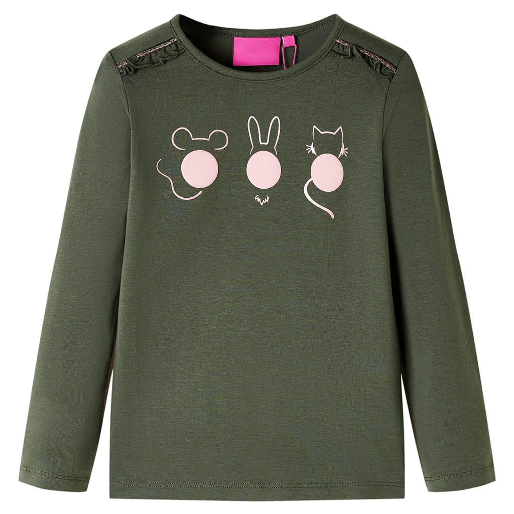 Vidaxl Child's Shirt à manches longues 92 Kakikientig