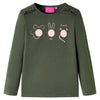 Vidaxl Child's Shirt à manches longues 128 Kakikientig