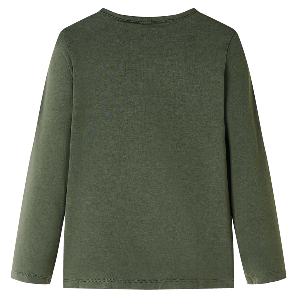 Vidaxl Child's Shirt avec manches longues 140 kack -colored