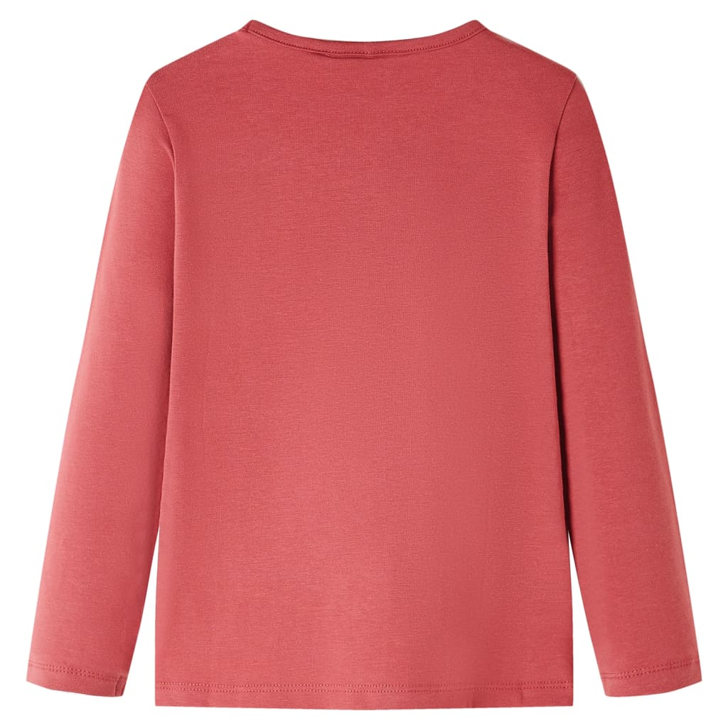 Vidaxl Child's Shirt avec manches longues 104 Rose Brown