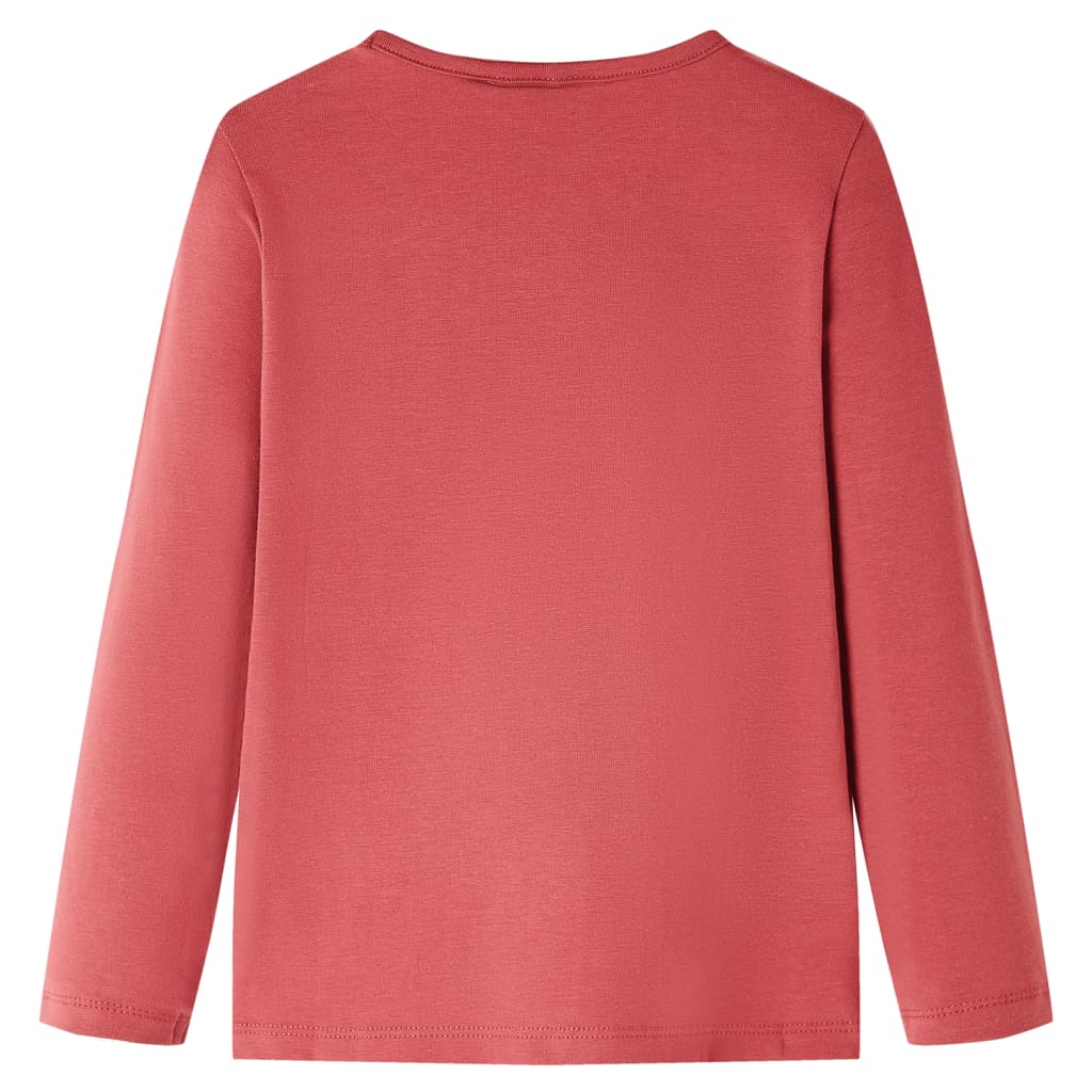 Vidaxl Child's Shirt à manches longues 128 Rose Brown