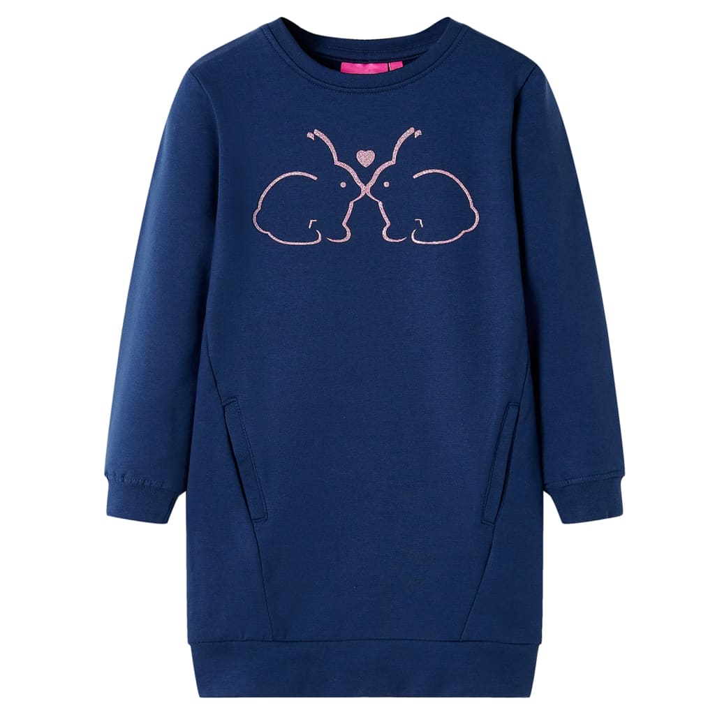 Vidaxl Robe pour enfants 116 bleu marine