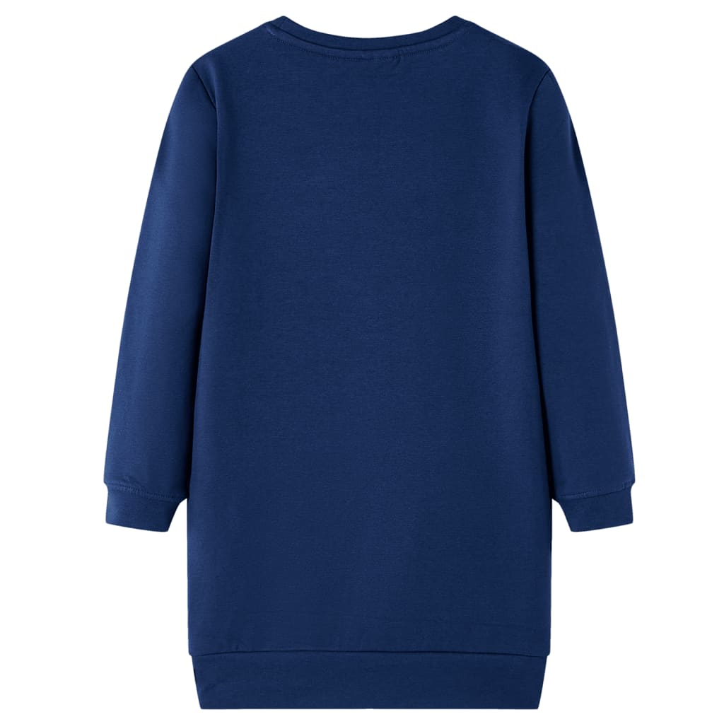 Vidaxl Robe pour enfants 128 bleu marine