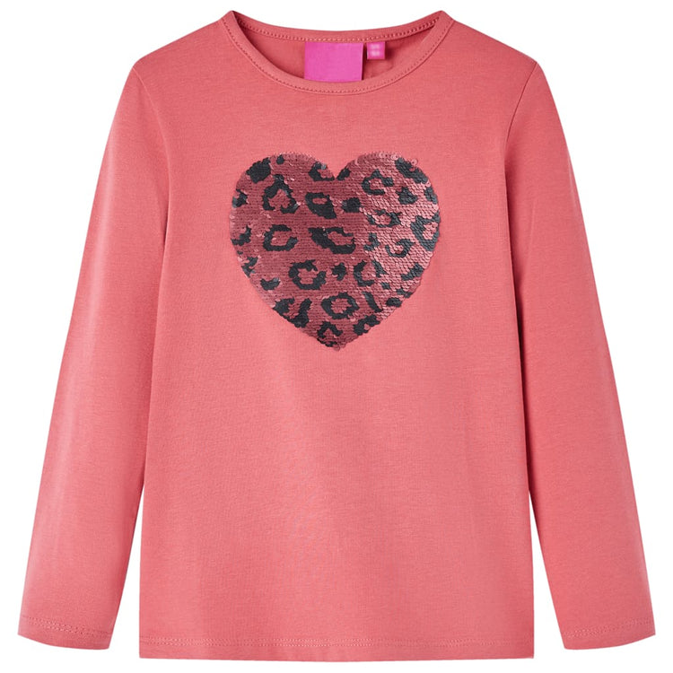 Vidaxl Child's Shirt à manches longues 92 Old Pink