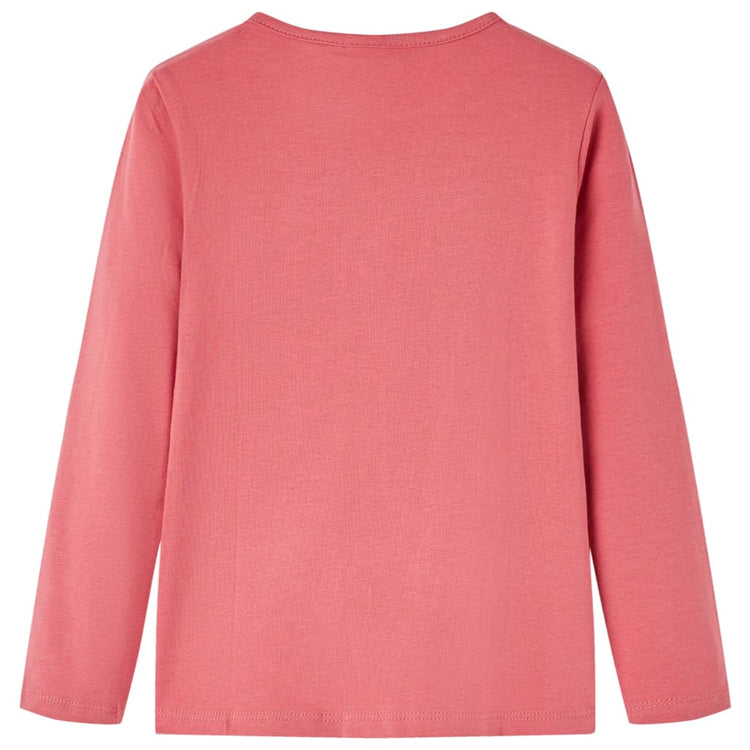 Vidaxl Child's Shirt à manches longues 104 vieux rose