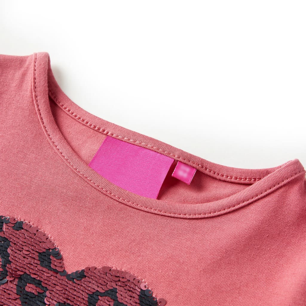 Vidaxl Children's Shirt à manches longues 128 vieux rose