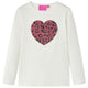 Vidaxl Children's Shirt avec manches longues 92 ECRU