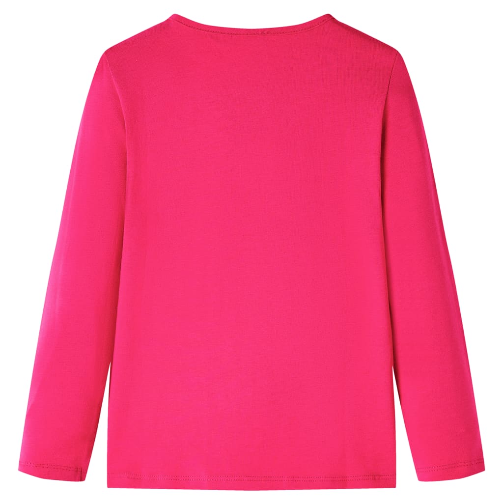 Vidaxl Child's Shirt à manches longues 104 rose vif