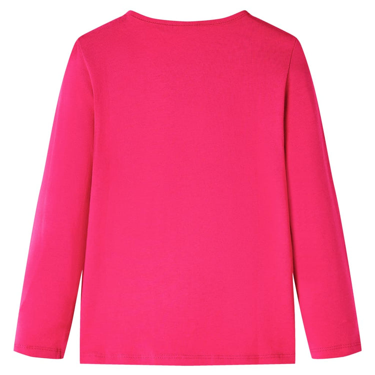Vidaxl Child's Shirt à manches longues 104 rose vif