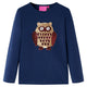 Vidaxl Child's Shirt à manches longues 92 bleu marine