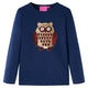 Vidaxl Child's Shirt à manches longues 104 bleu marine