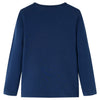 Vidaxl Child's Shirt à manches longues 116 bleu marine