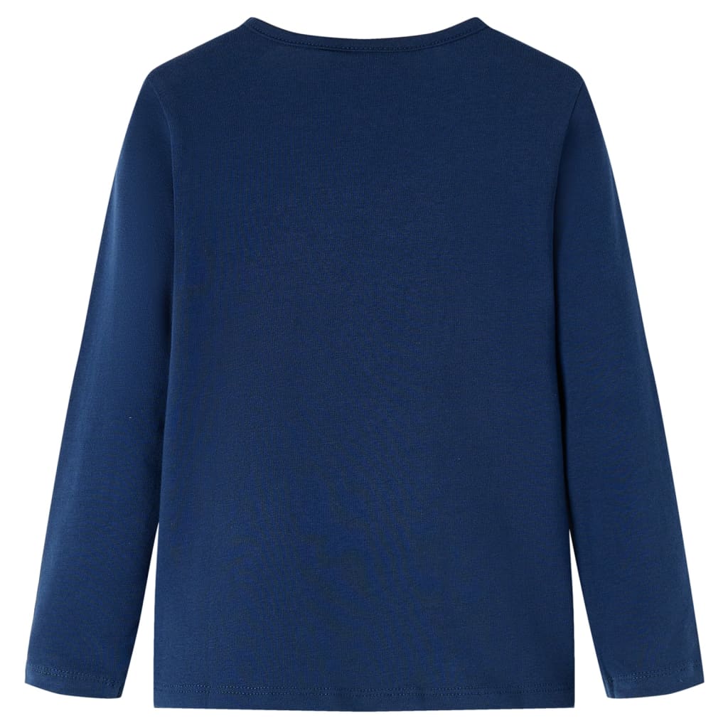 Vidaxl Child's Shirt à manches longues 116 bleu marine