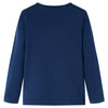 Vidaxl Child's Shirt à manches longues 128 bleu marine