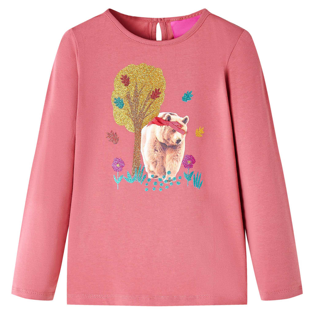Vidaxl Child's Shirt à manches longues 92 Old Pink