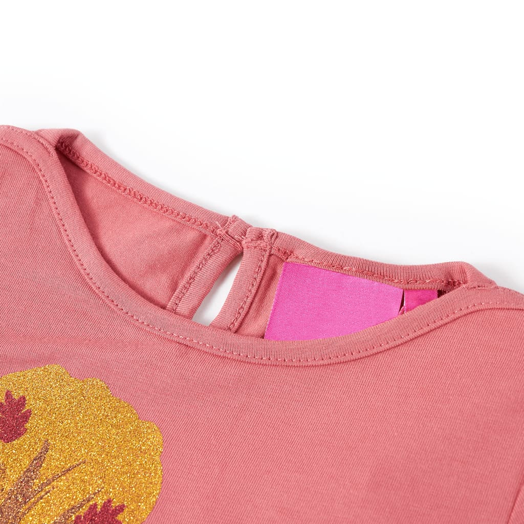 Vidaxl Child's Shirt à manches longues 104 vieux rose
