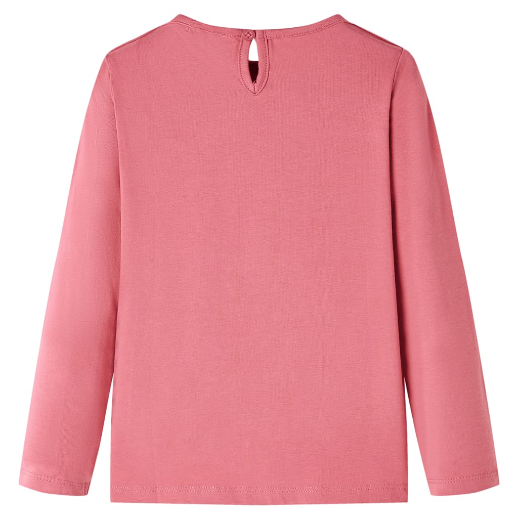 Vidaxl Children's Shirt à manches longues 128 vieux rose