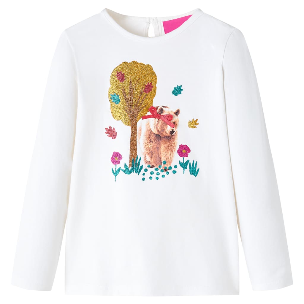 Vidaxl Child's Shirt à manches longues 128 ECRU