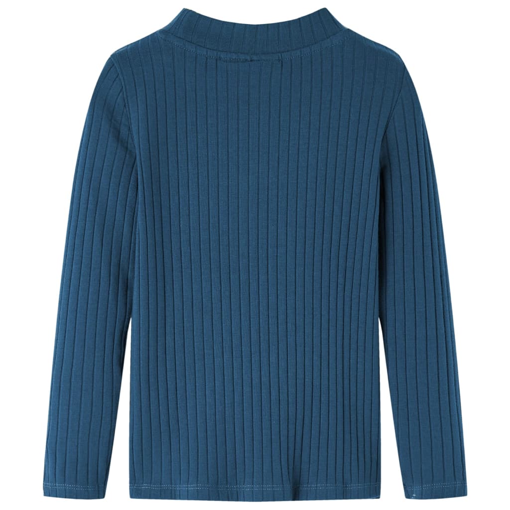 Vidaxl Child's Shirt Ribbed 92 Navy Bleu