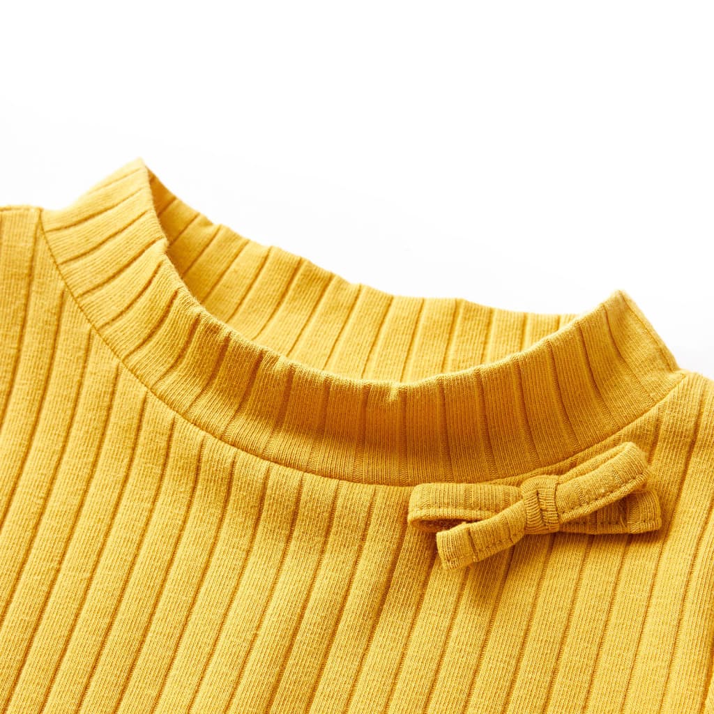Vidaxl Child's Shirt Coubed 92 Couleur de l'ocre foncé