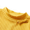 Vidaxl Child's Shirt Ribbed 104 Couleur de l'ocre foncé