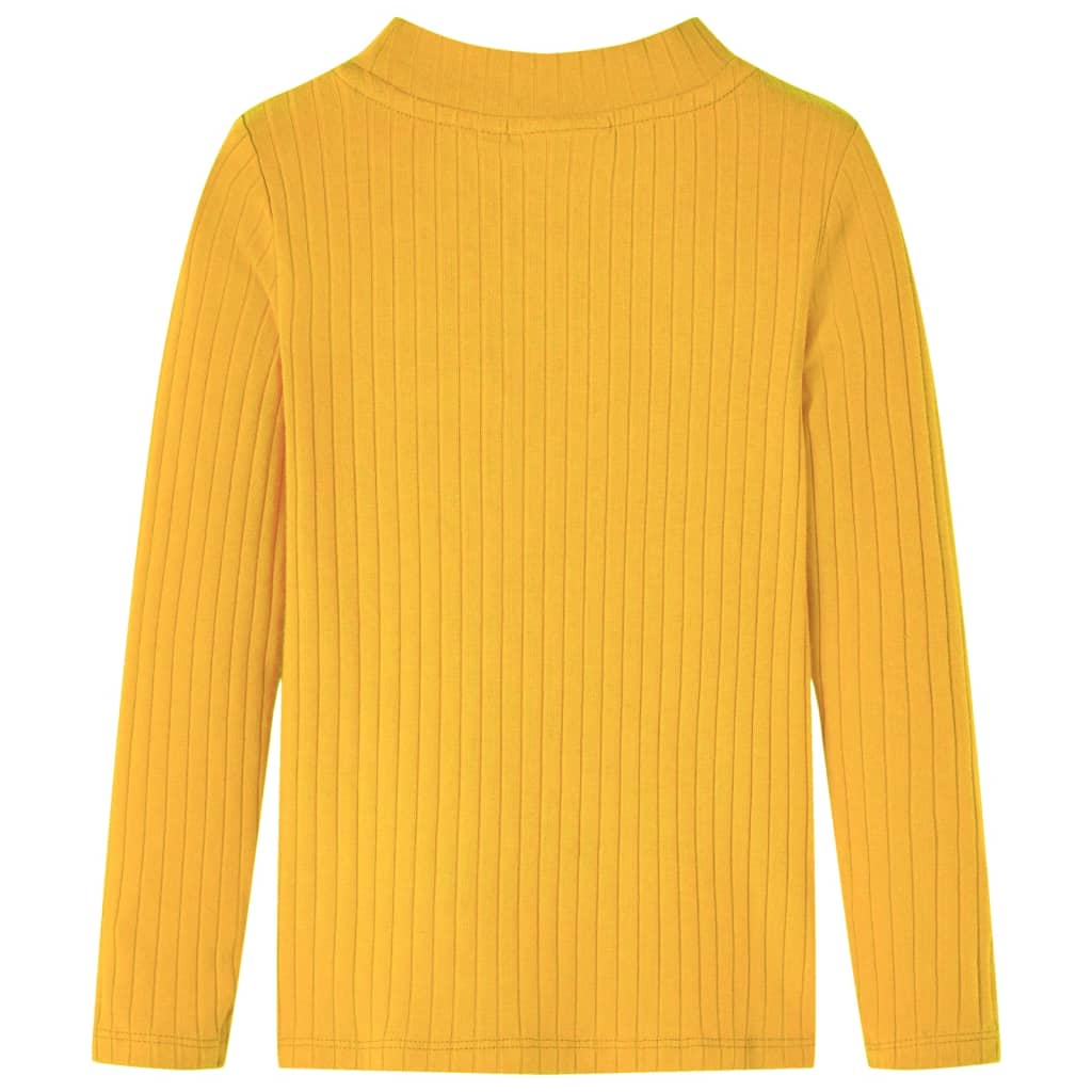 Vidaxl Child's Shirt Coubed 128 Couleur de l'ocre foncé