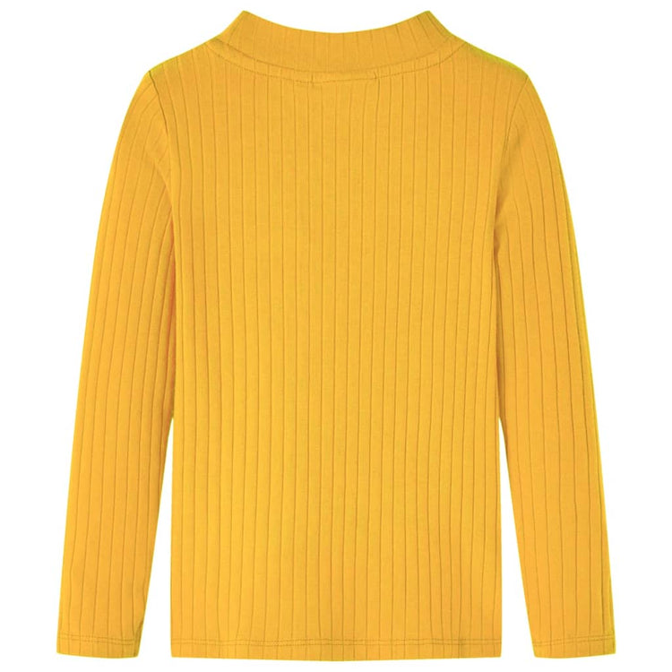 Vidaxl Child's Shirt Coubed 128 Couleur de l'ocre foncé